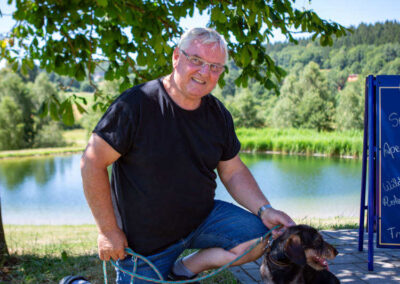 Erich Markl mit Hund
